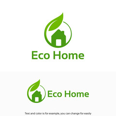 Green House abstract real estate design template