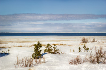 winter landscape of the White Sea