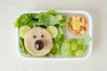 Koala bear lunch box, fun food art for kids