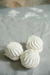 Zephyr on the rustic background. Shallow depth of field.