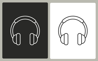 Headphone - vector icon.
