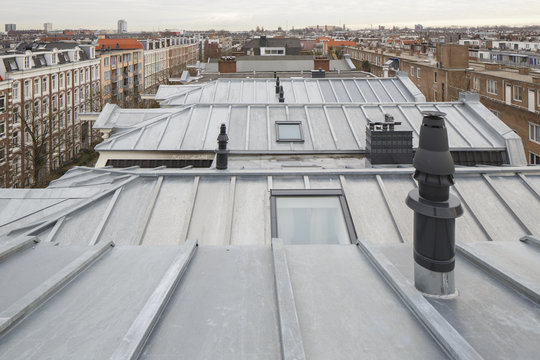 Roofs Of Houses In Amsterdam