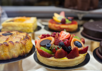 Close up of Strawberry pastry