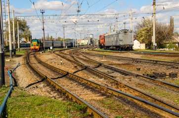 Fototapeta na wymiar View on railroad track