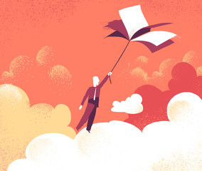 Naklejka premium Elevare la conoscenza e la cultura