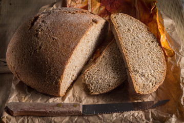 Sicilian traditional Timilia (ancient grain) bread