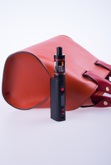 electronic cigarette or bag on a background.