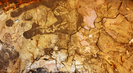 cracked texture close up