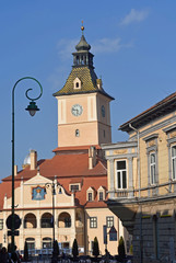 Fototapeta na wymiar Former City Hall of Brasov, called Council House (Casa Sfatului) at Council Square,Transylvania, Romania