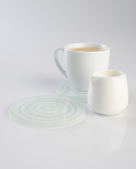 tea or hot tea cup on a background.
