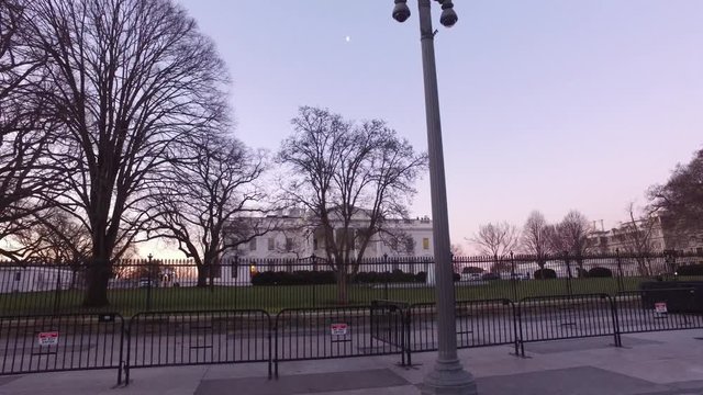 Tracking across The White House Southern Facade