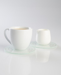 tea or hot tea cup on a background.