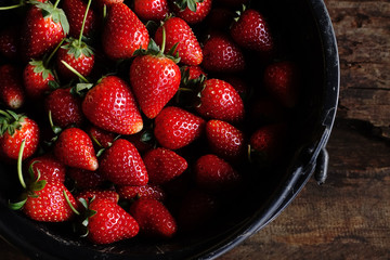 Fresh ripe perfect strawberry