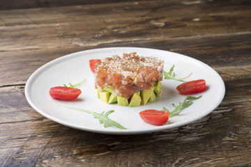Tartar Salmon with avocado