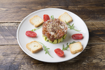 Tartar Salmon with avocado