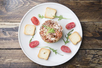 Tartar Salmon with avocado