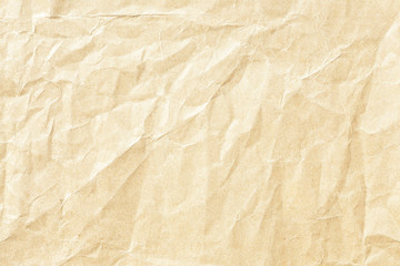 Old crumpled brown paper texture