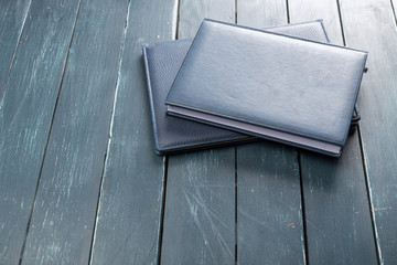 notebook on the table