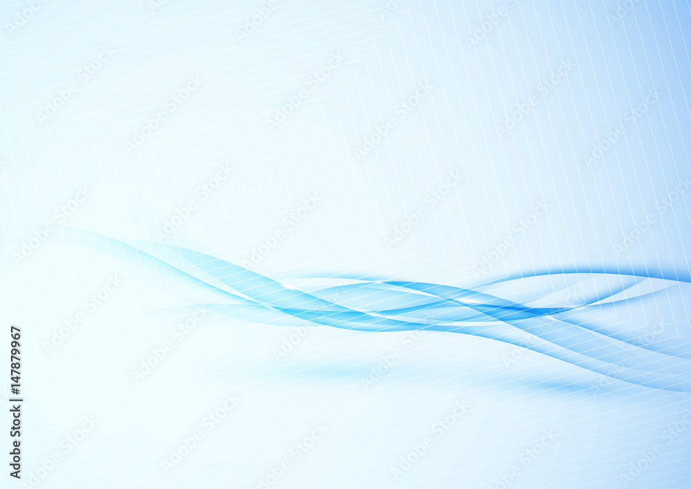 Canvas Prints speed futuristic abstract modernistic wave background with blue halftone gradient light swoosh smoke
