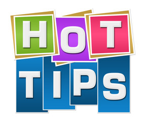 Hot Tips Colorful Squares Stripes 