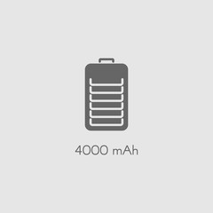 Battery flat vector icon