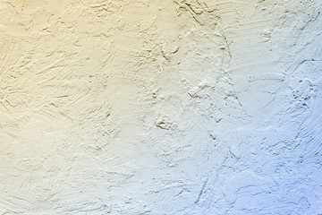 Background of a yellow-blue wall. Gradient of color. Horizontal frame