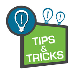 Tips And Tricks Green Blue Circle Square 