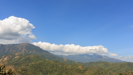 Mountain with sky