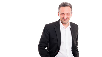 Attractive young man in casual clothes