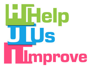 Help Us Improve Colorful Abstract Stripes 