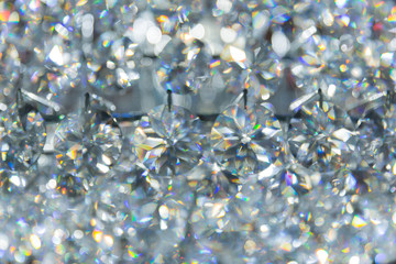 refection caustic of diamond crystal jewel light reflect blur pattern texture background. - obrazy, fototapety, plakaty