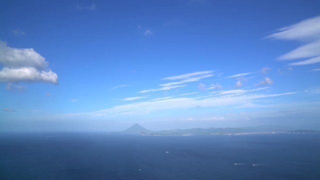 佐多岬から見る開聞岳