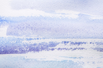 Watercolor paint brush strokes on paper texture