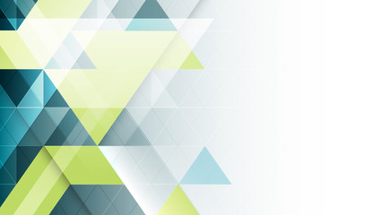 Abstract geometric vector banner.