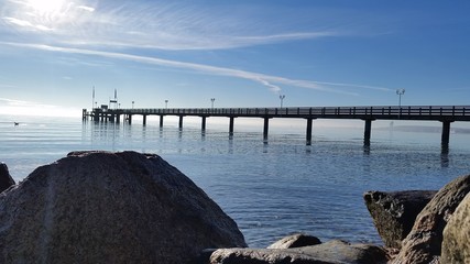 Seebrücke Fels