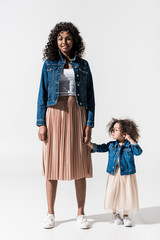 Lovely african american family