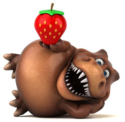 Fun Trex - 3D Illustration © Julien Tromeur