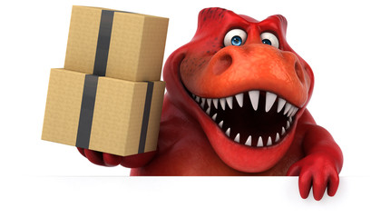 Fun dinosaur - 3D Illustration © Julien Tromeur