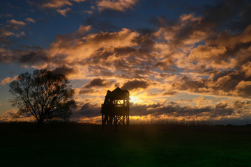 widokowa wieża o wschodzie słońca © Magdalena