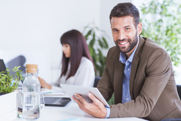 Businesspeople Working in Office