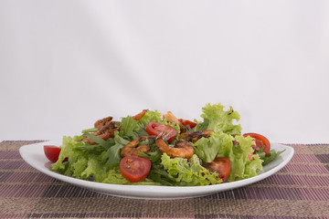 Salad with shrimp