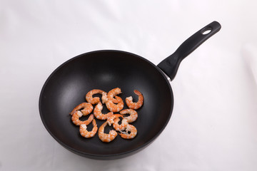 Shrimps in the pan