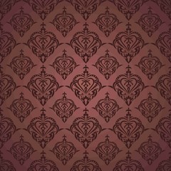 Seamless wallpaper with claret heart