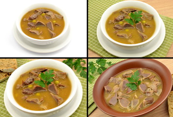 gulasz z żołądków drobiowych