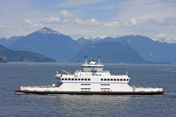 Fototapeta na wymiar Ferry in British Columbia, Canada