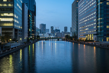 Fototapeta na wymiar 東京品川　高浜運河の夜景３