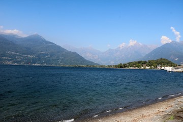 On the shores of Lake Como, Lombardy Italy