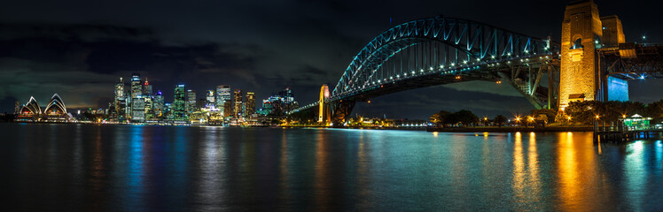 Sydney Harbour Bridge panoramic view
