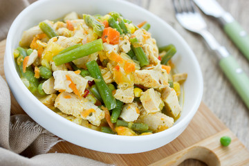 Healthy chicken stir fry