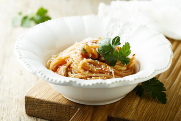 Pasta with mussels